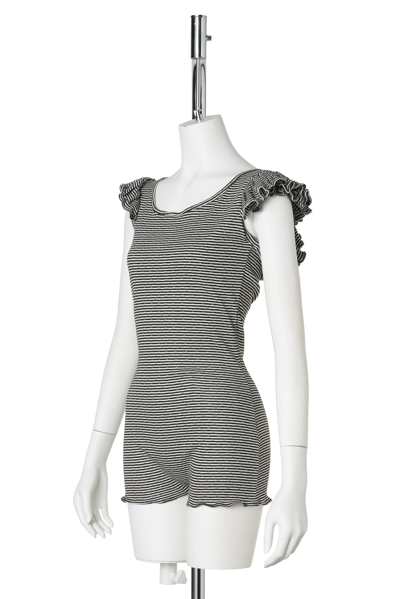 BROOKS BODYSUIT / WHITE AND BLACK