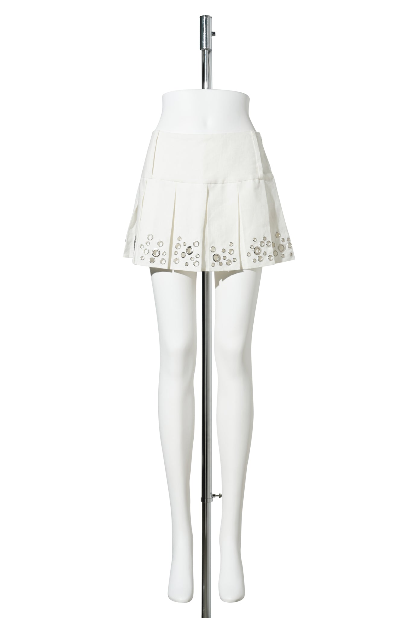 SAM PLEATED SKIRT / WHITE