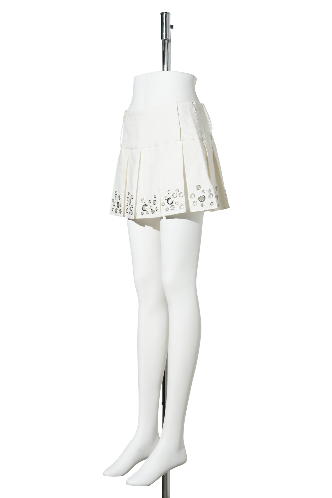 SAM PLEATED SKIRT / WHITE