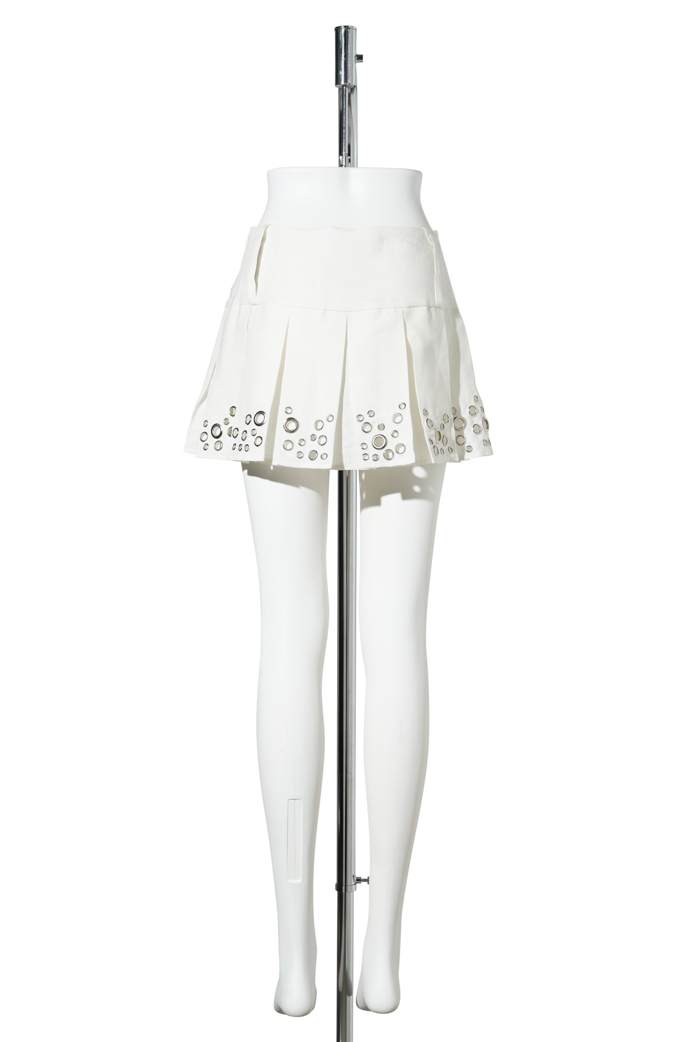 SAM PLEATED SKIRT / WHITE