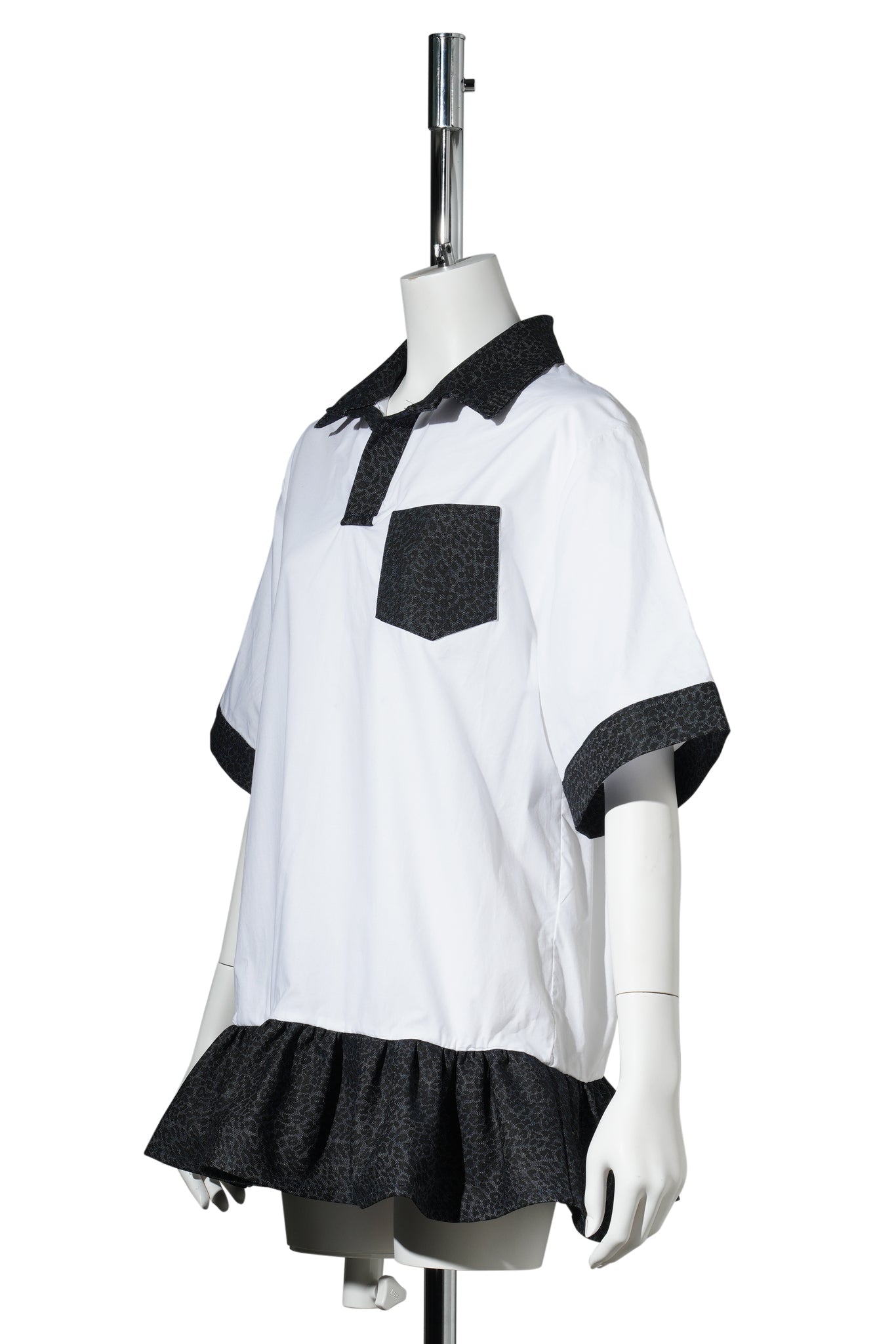 DHIRAN PAIGE POLO DRESS / WHITE