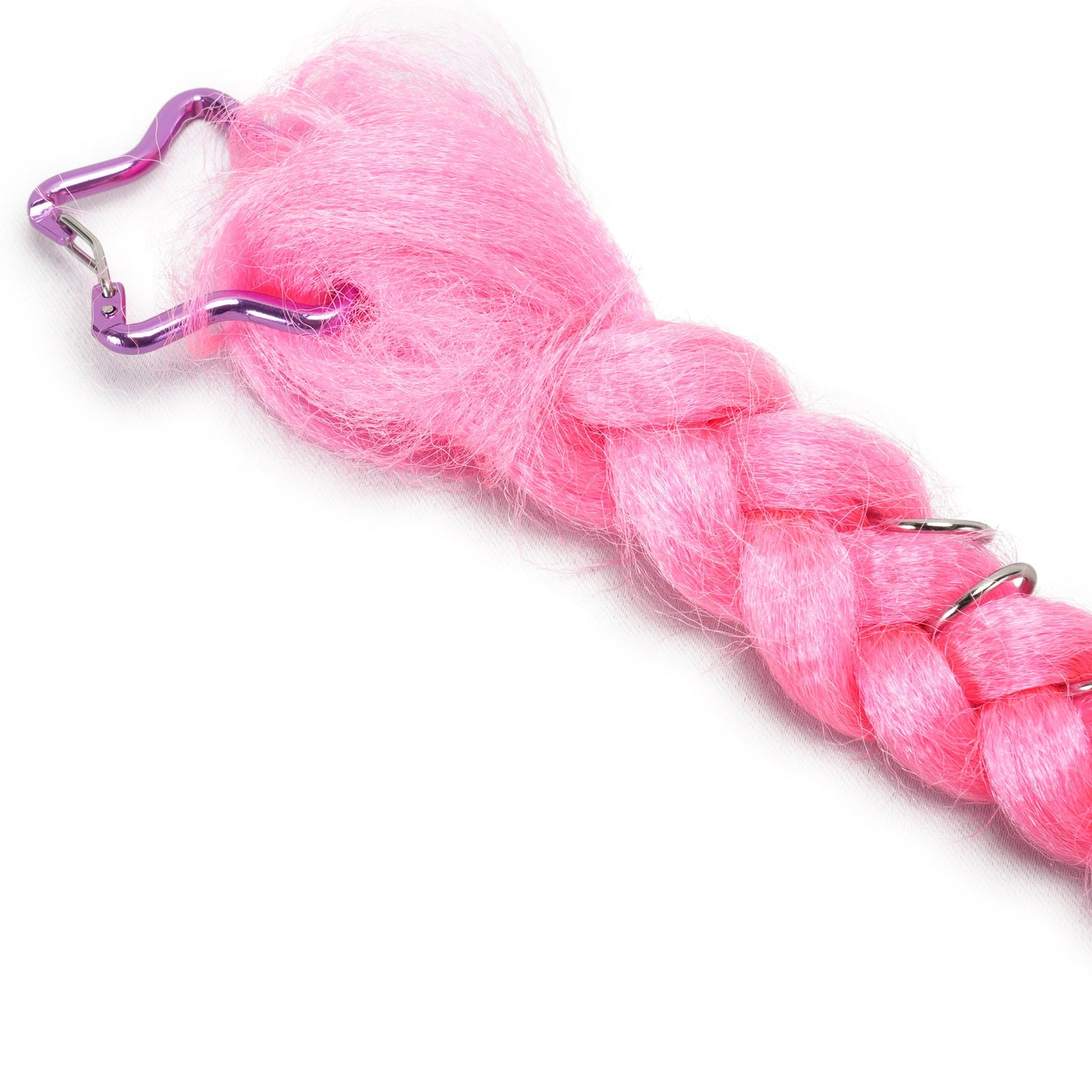 HAIRY KEYCHAIN / NEON PINK