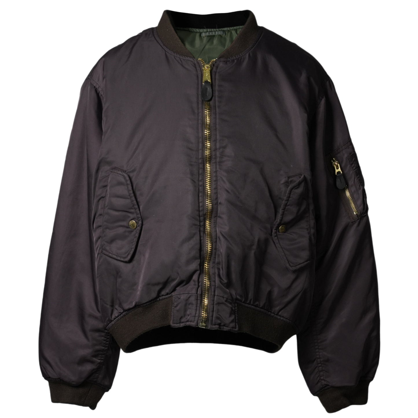 GARMENT DYE PADDED BOMBER JACKET / WC