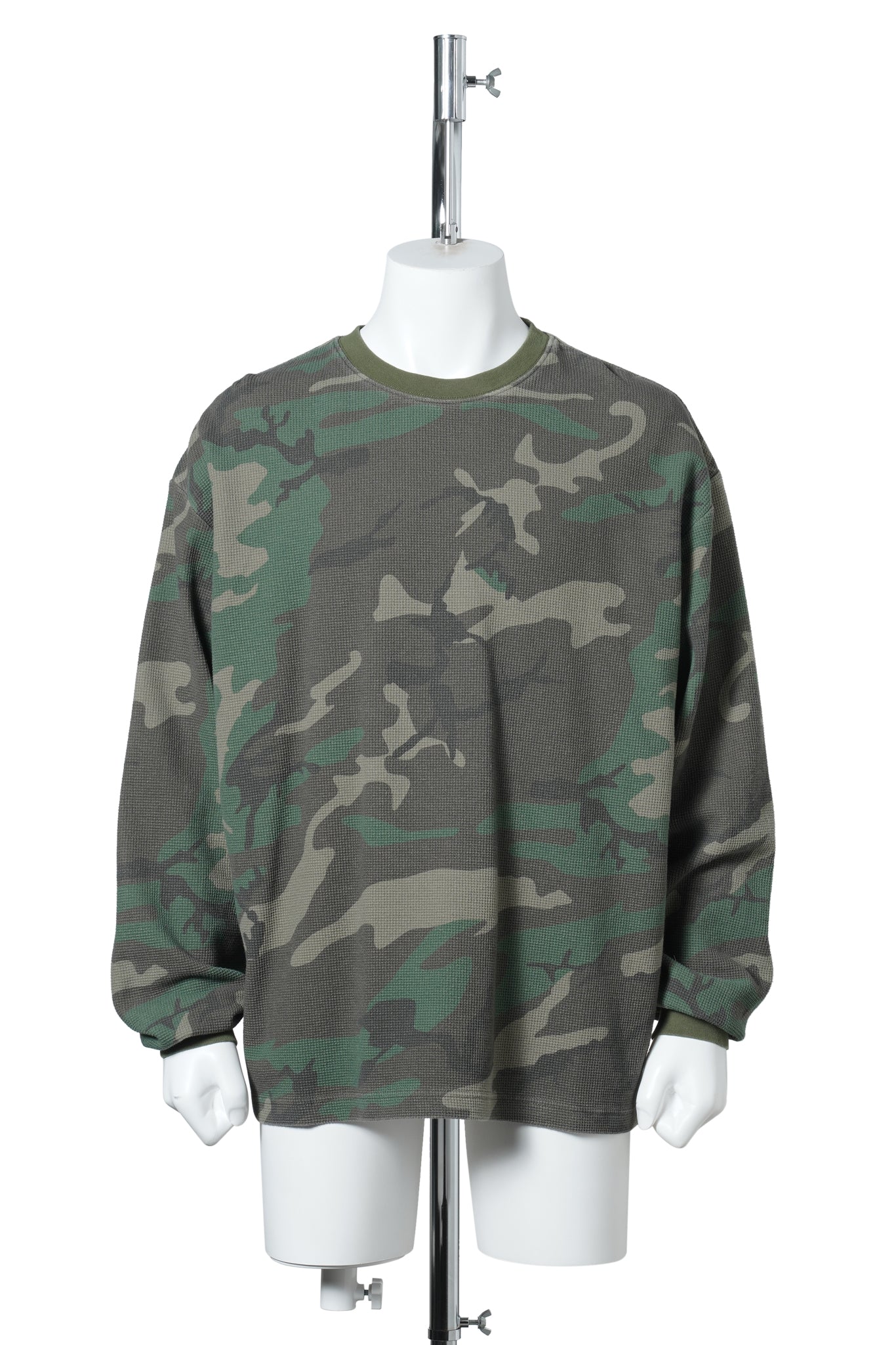 VINTAGE WASH THERMAL SHIRTS / CAMO