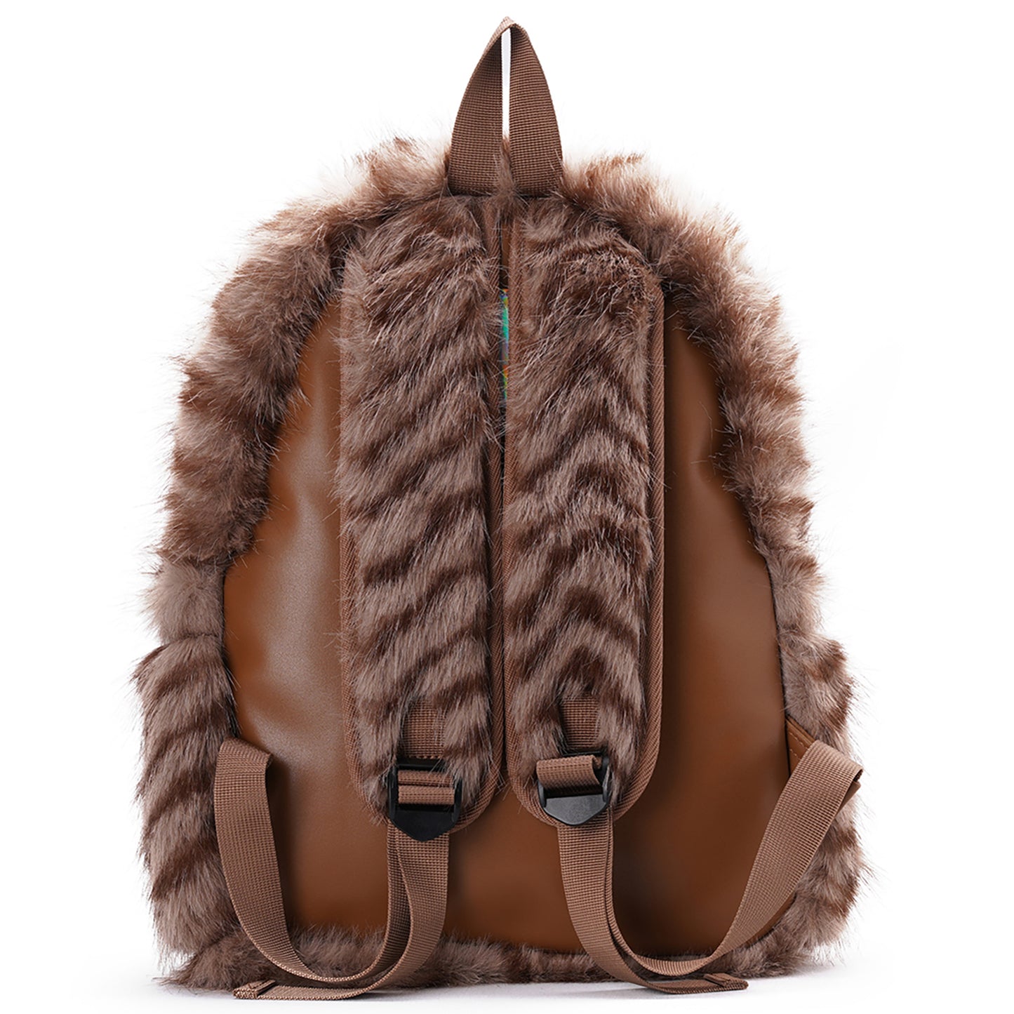 SKIP CLASS MINI BAG / BROWN/BLACK/WHITE FUR
