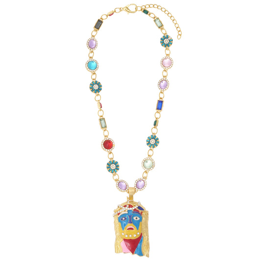 LUCKY CHARM CHAIN / GOLD/MULTI