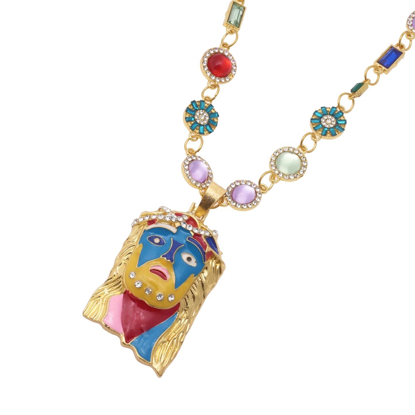 LUCKY CHARM CHAIN / GOLD/MULTI