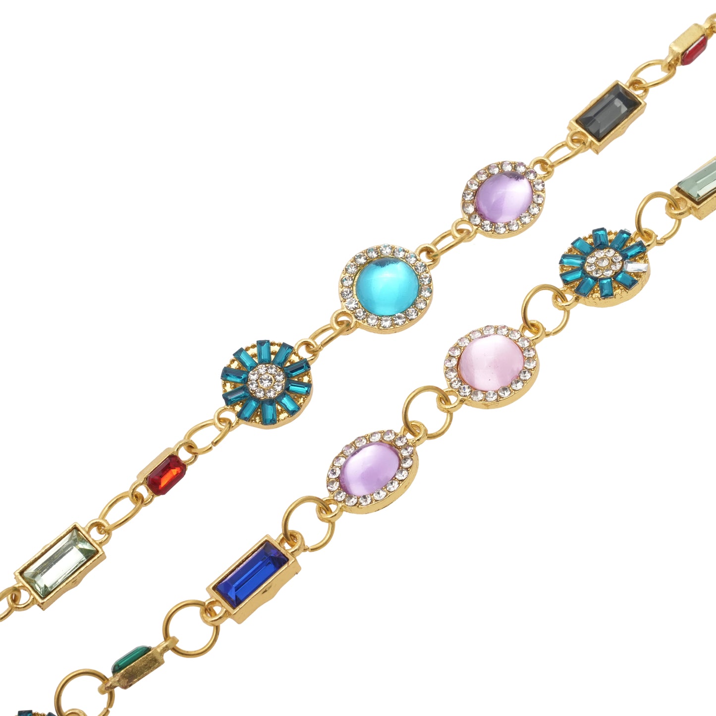 LUCKY CHARM CHAIN / GOLD/MULTI