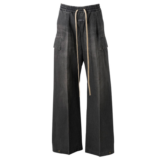 DENIM CARGO PANT / 010:VINTAGE BLACK