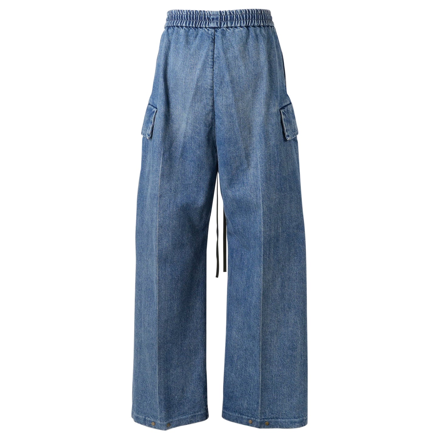 DENIM CARGO PANT / 436:MEDIUM INDIGO