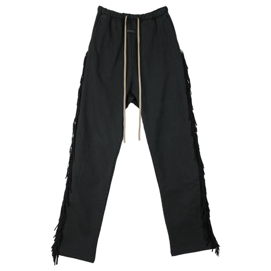 FRINGE SWEATPANT / BLACK