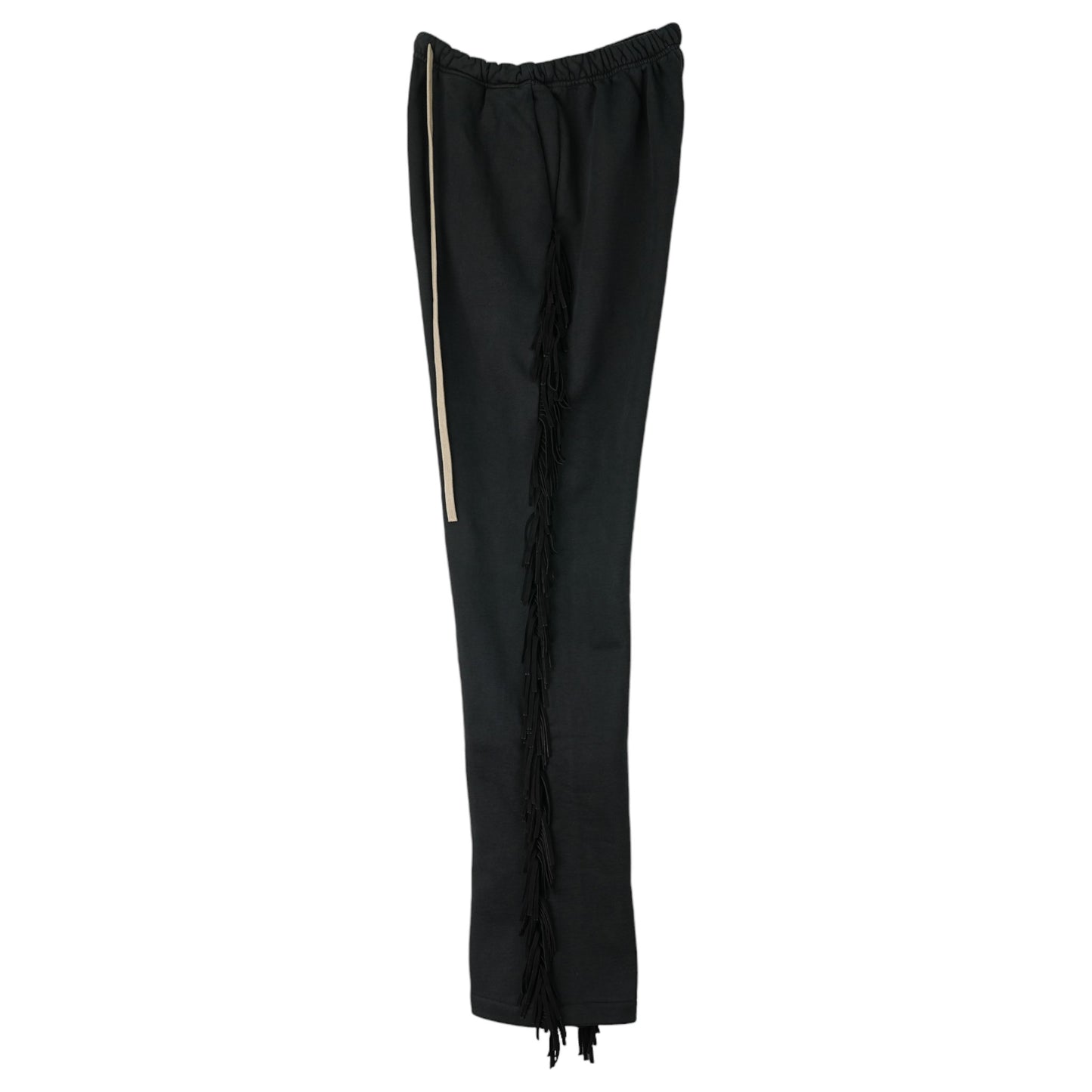 FRINGE SWEATPANT / BLACK