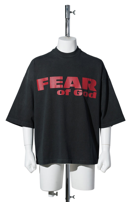 RELAXED "FEAR IS GONE" TEE / 001:BLACK