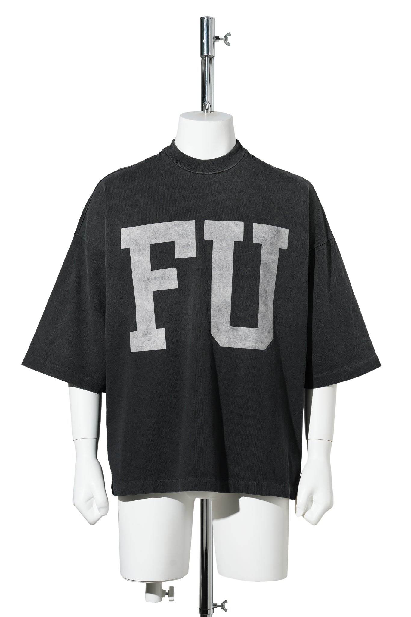 RELAXED "FU EDUCATE" TEE / 001:BLACK