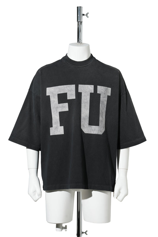 RELAXED "FU EDUCATE" TEE / 001:BLACK