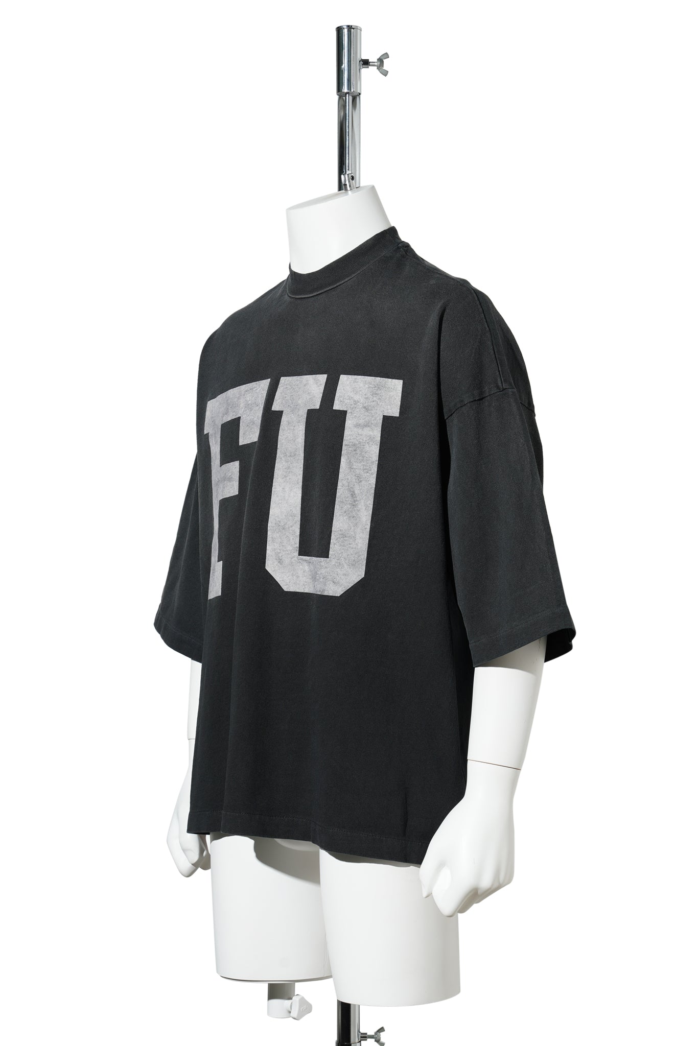 RELAXED "FU EDUCATE" TEE / 001:BLACK