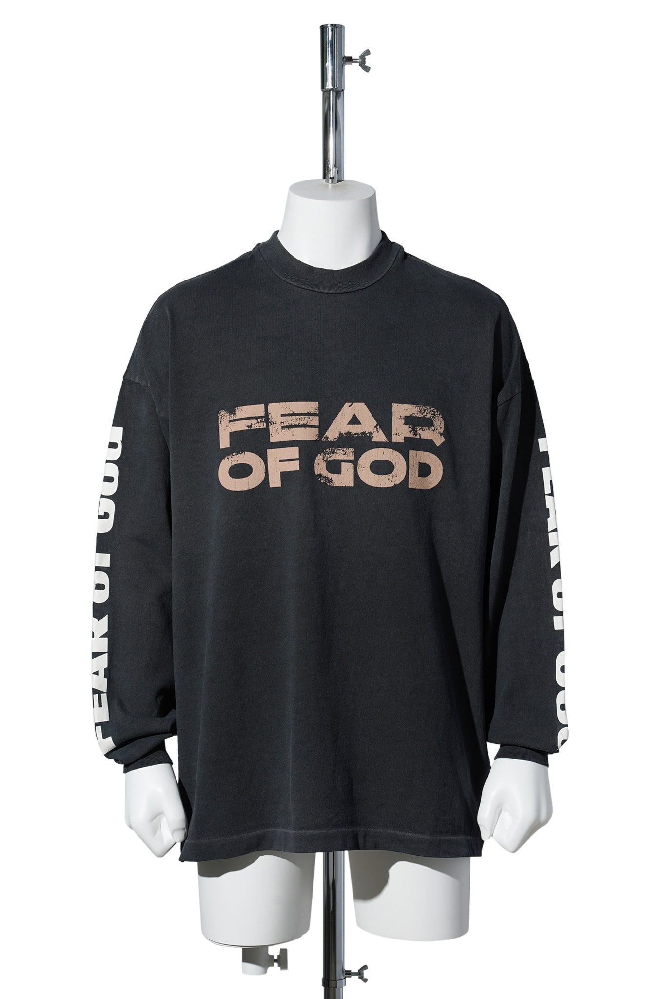RELAXED "FEAR OF GOD" LS TEE / 001:BLACK