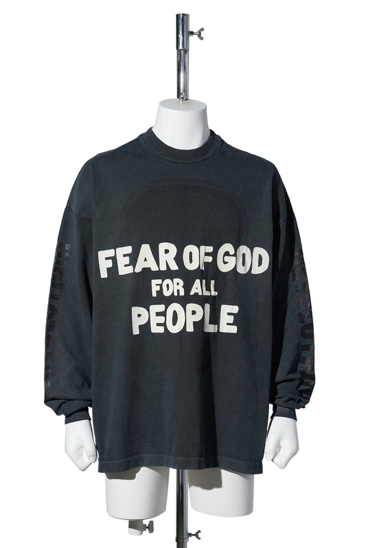 RELAXED "FUTURE" LS TEE / 001:BLACK