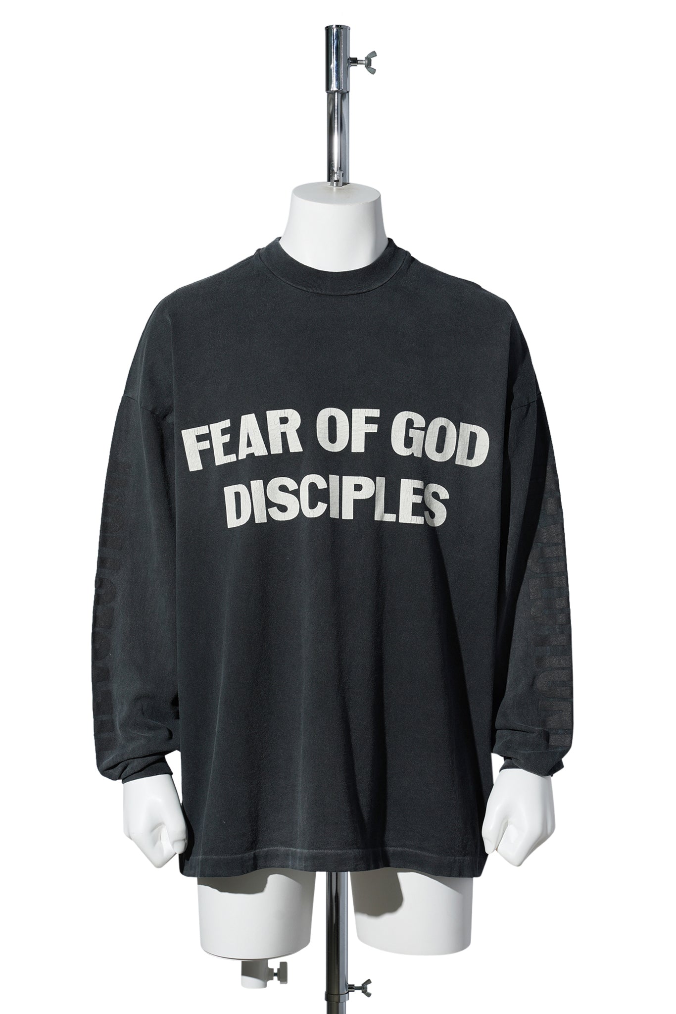 RELAXED "DISCIPLE" LS TEE / 001:BLACK
