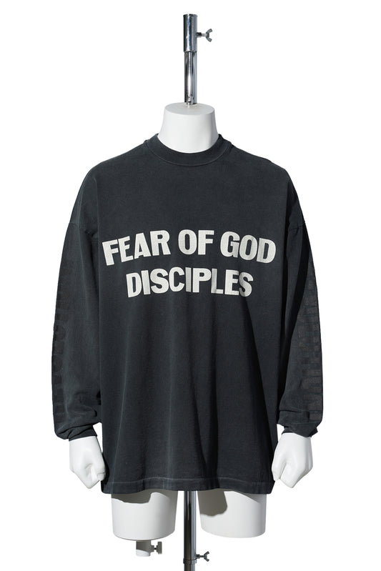 RELAXED "DISCIPLE" LS TEE / 001:BLACK