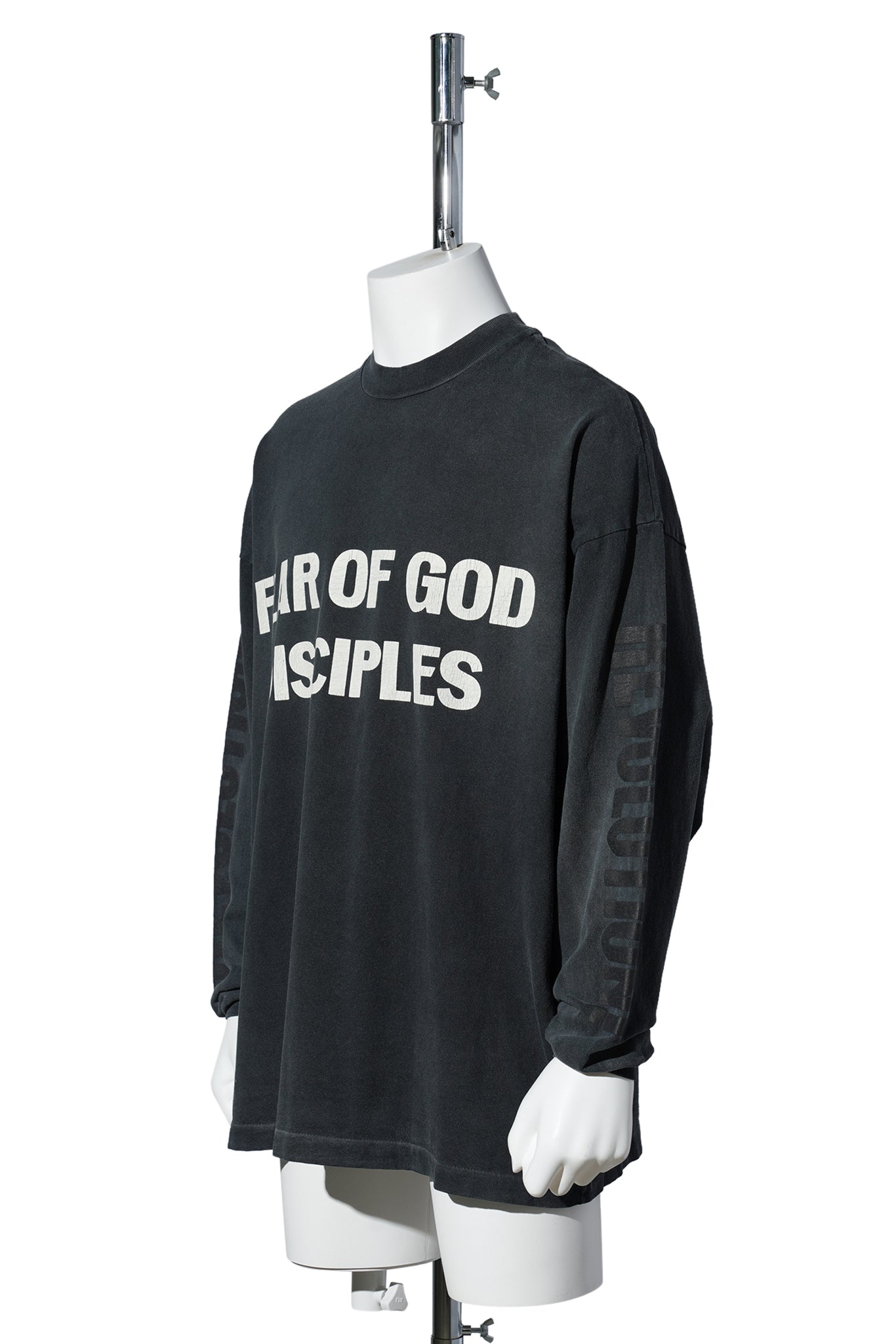 RELAXED "DISCIPLE" LS TEE / 001:BLACK