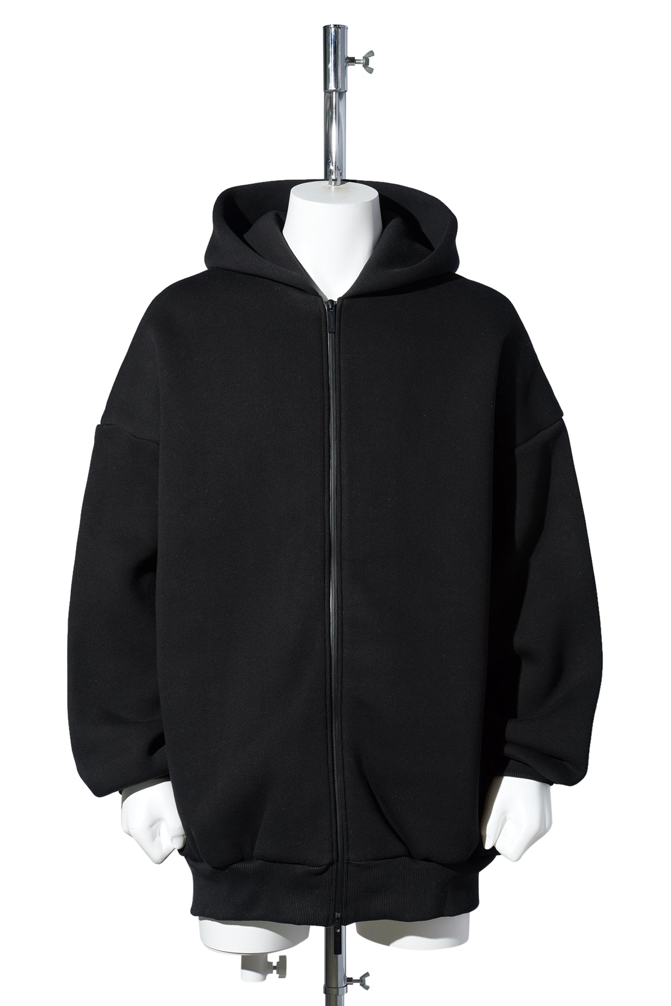 ZIP HOODIE / 001:BLACK