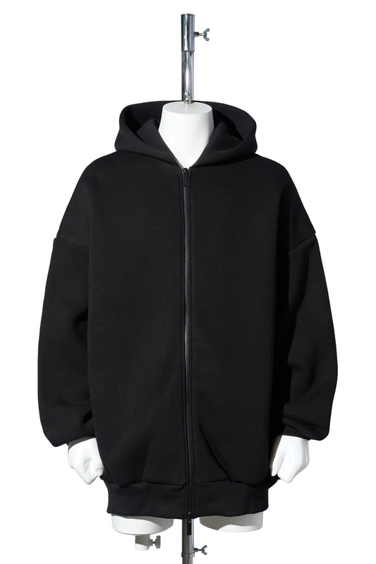ZIP HOODIE / 001:BLACK