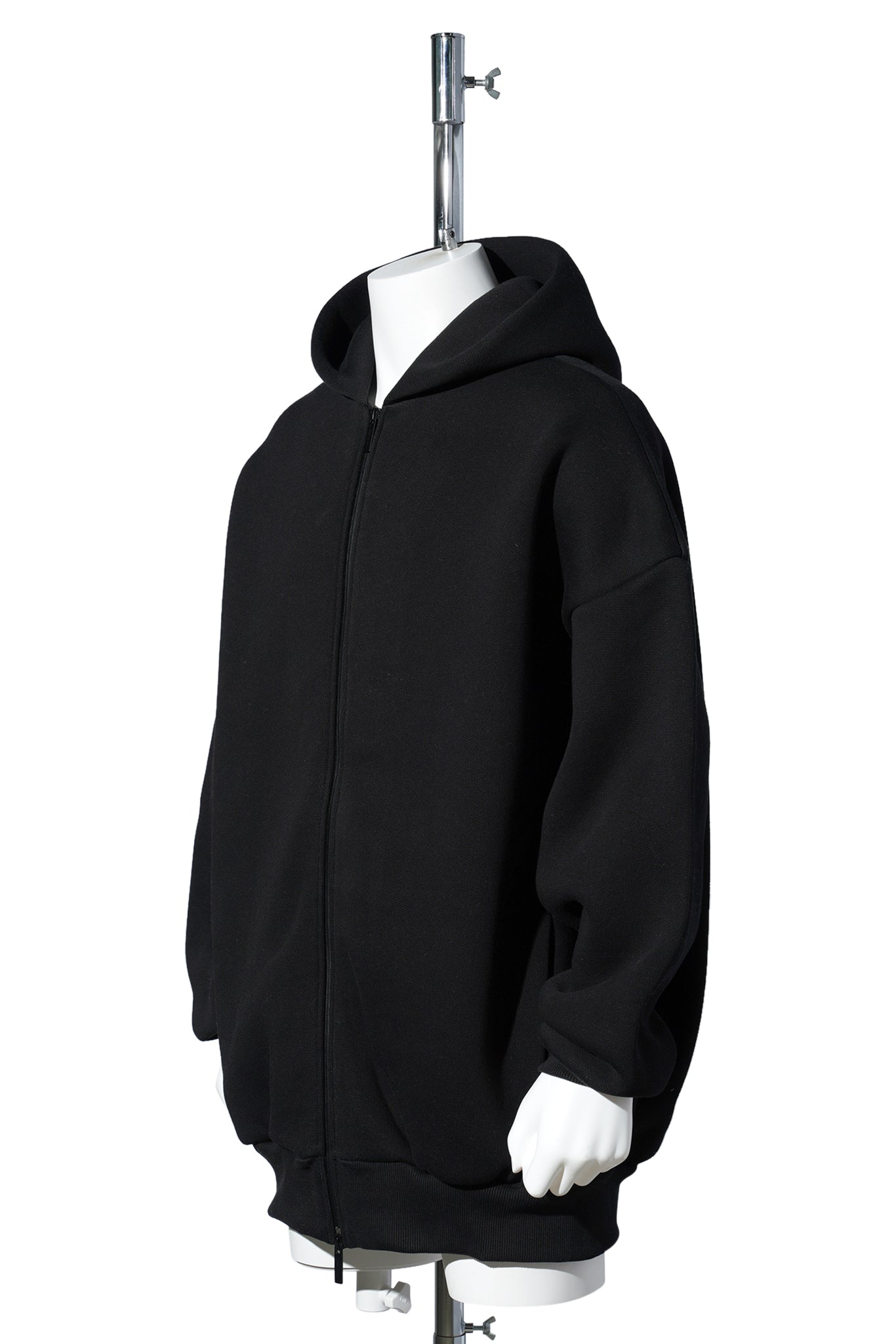 ZIP HOODIE / 001:BLACK