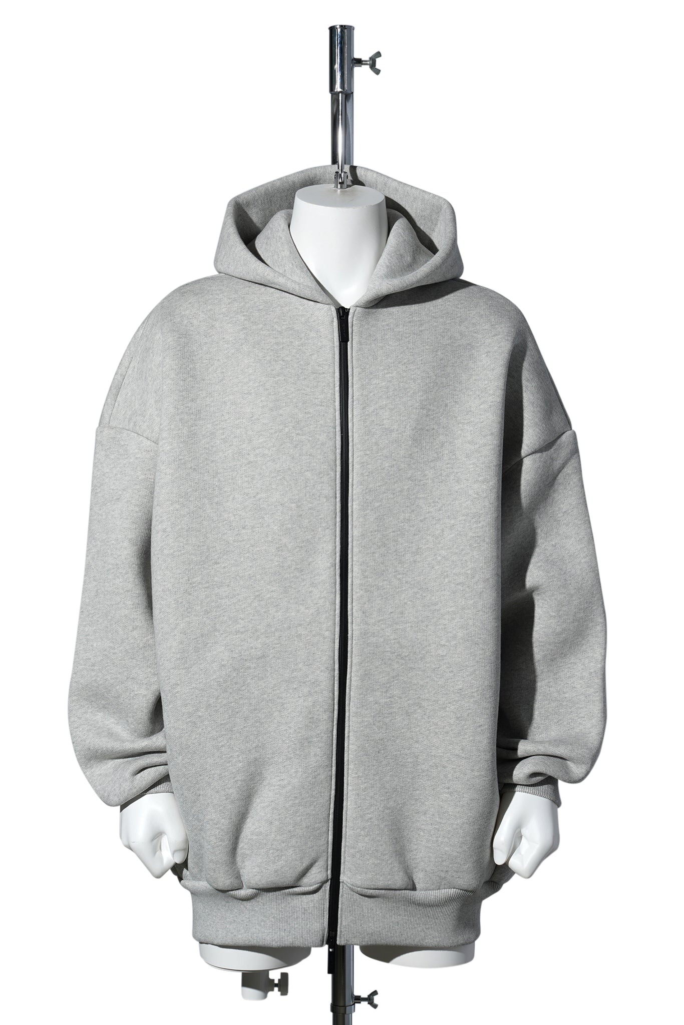 ZIP HOODIE / 054:MELANGE GREY