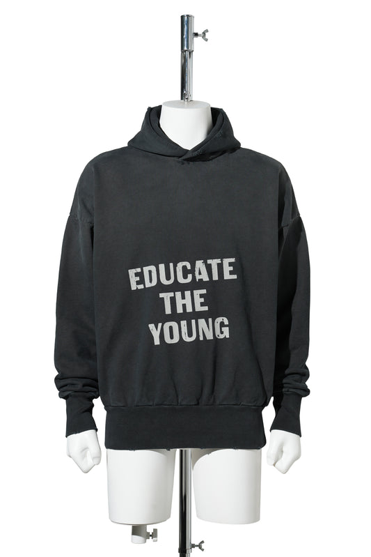 EDUCATE HOODIE / 001:BLACK