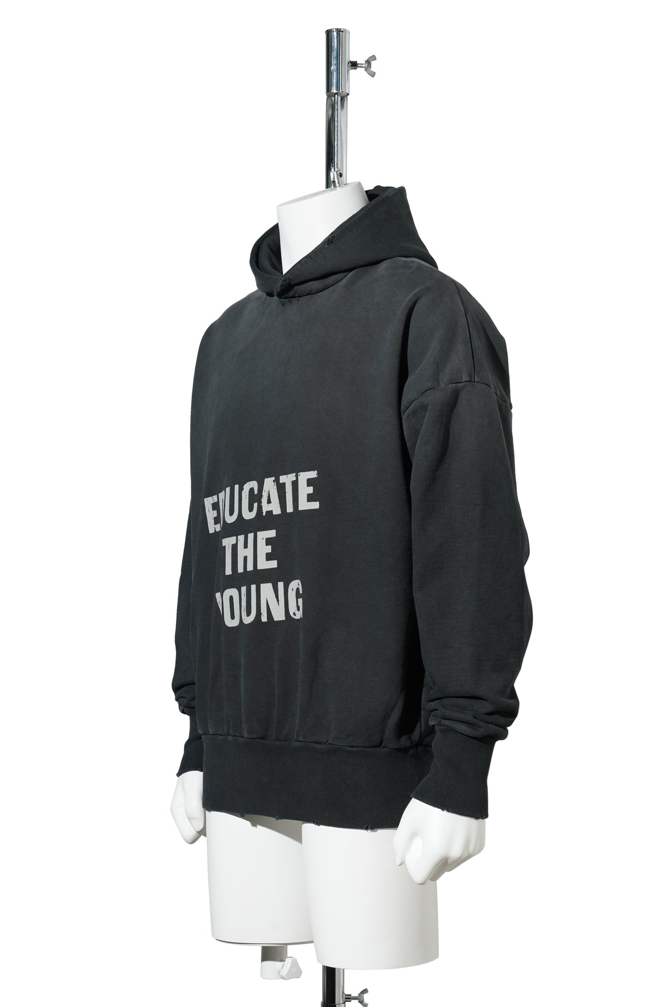 EDUCATE HOODIE / 001:BLACK