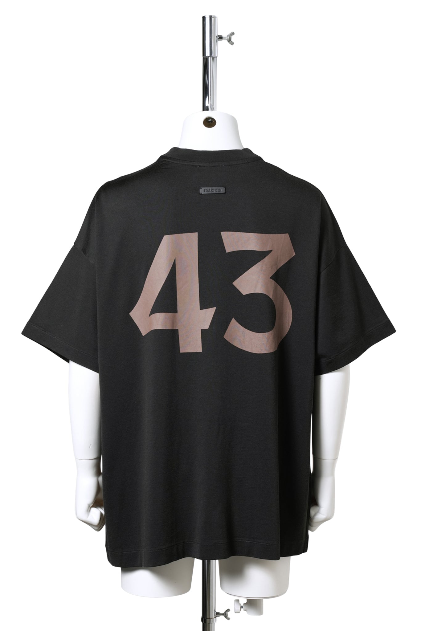 COTTON RAYON "43" SS TEE / 001:BLACK