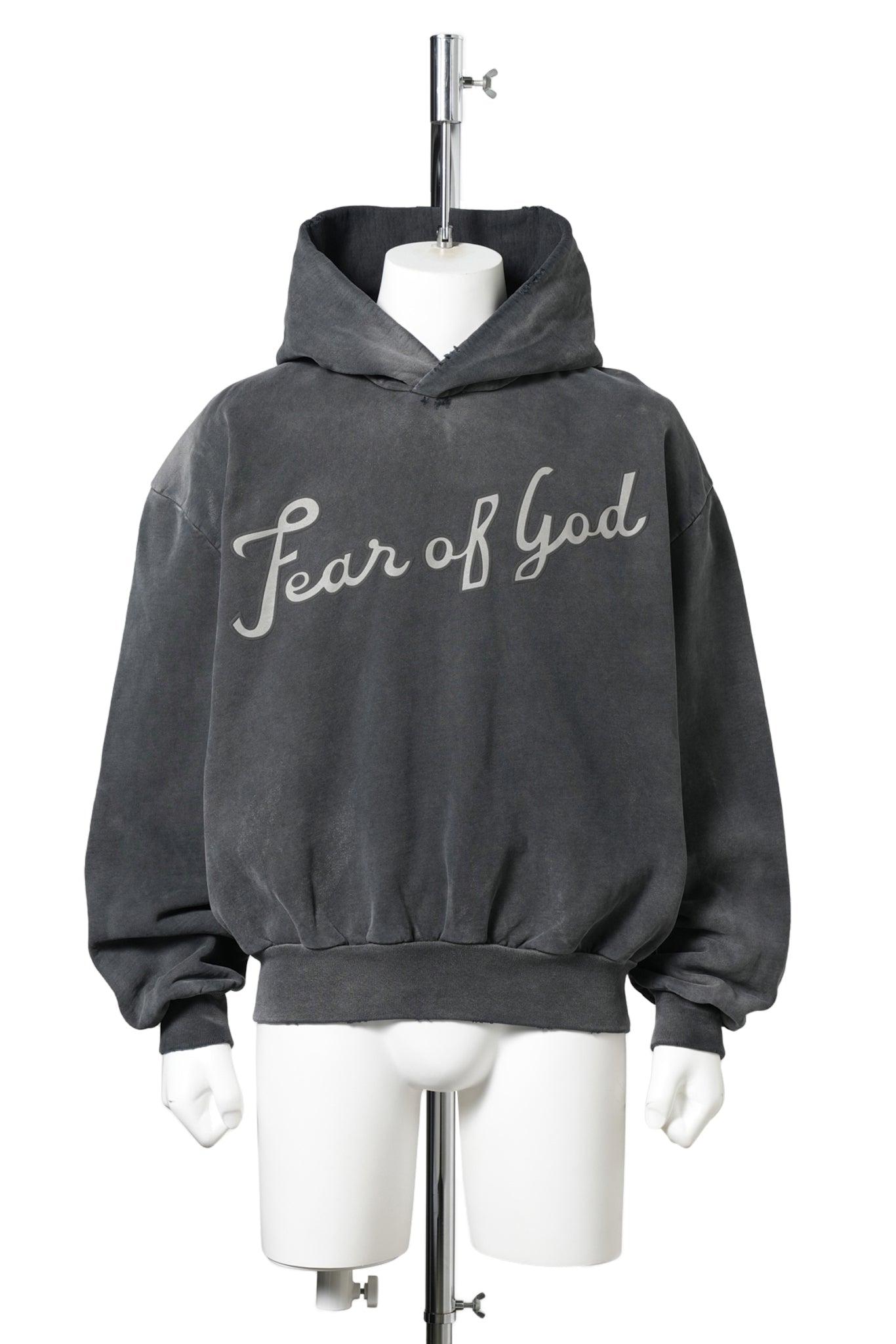 26CLASSIC FIT HALF RAGLAN HOODIE / 019:OFF BLACK