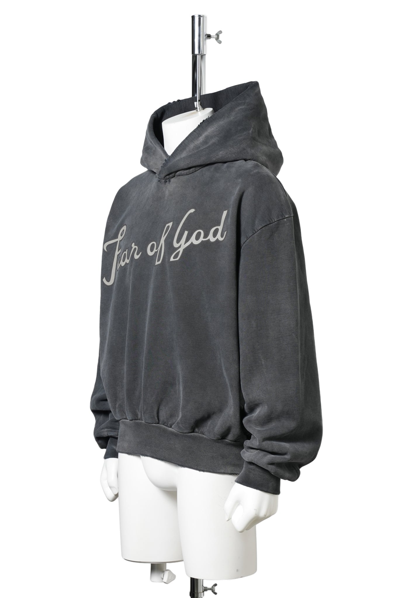 26CLASSIC FIT HALF RAGLAN HOODIE / 019:OFF BLACK