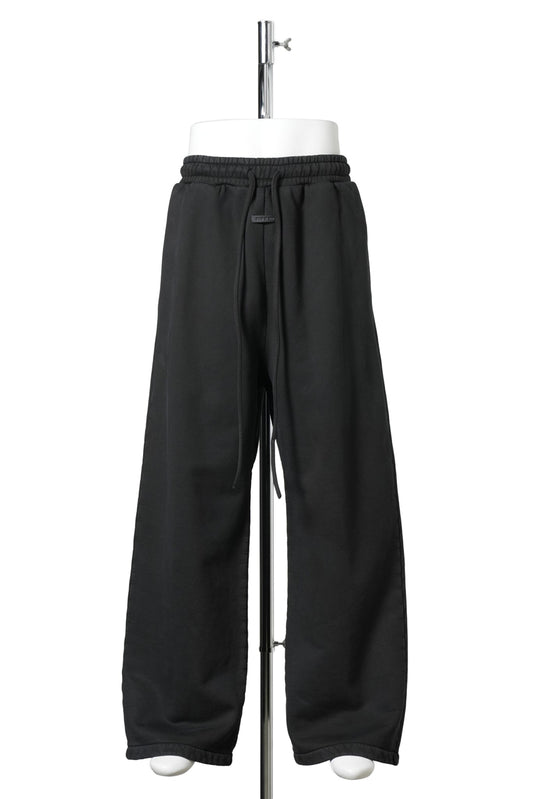 WIDE LEG SWEATPANTS / 001:BLACK
