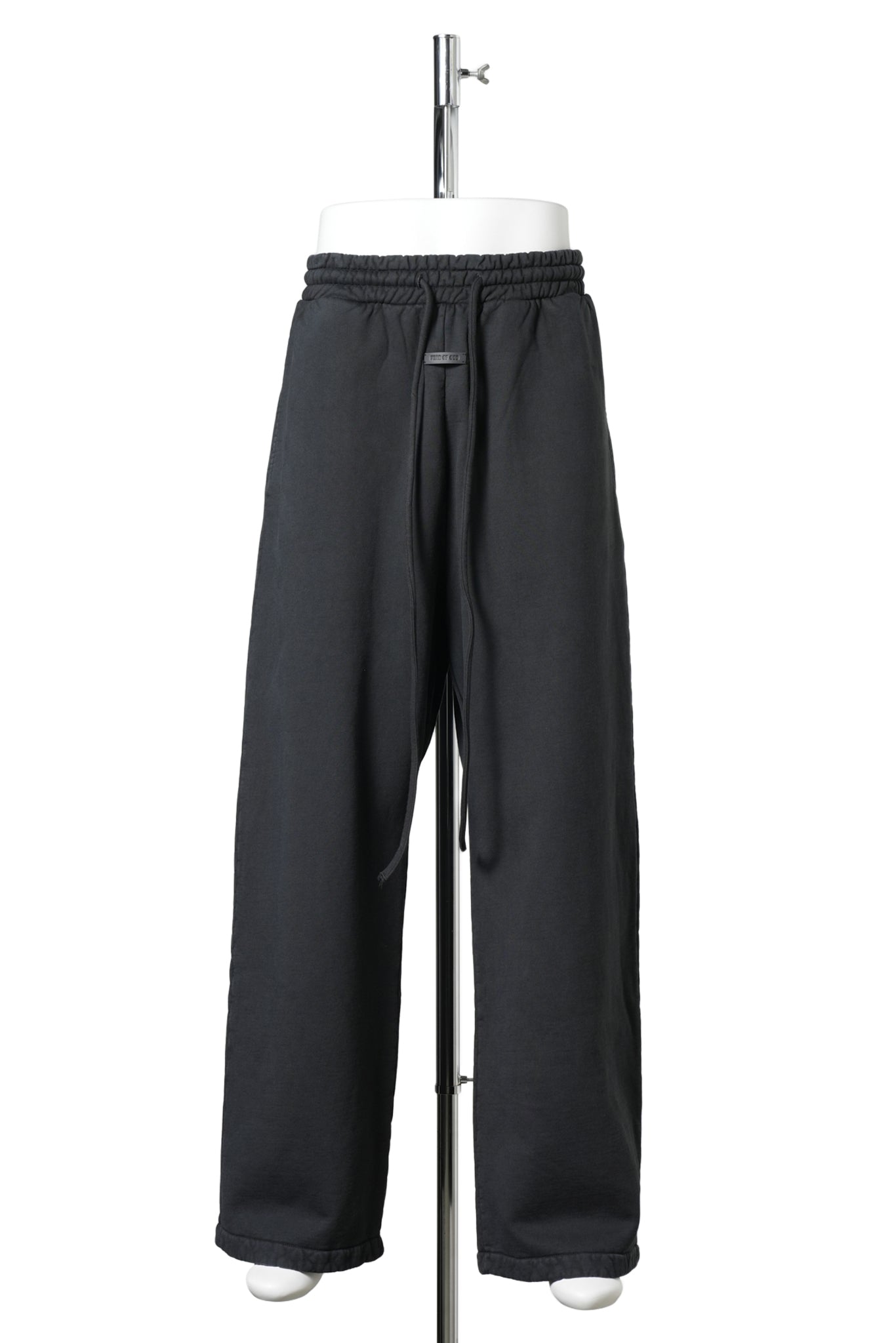 VARSITY PRINT WIDE LEG SWEATPANT / 001:BLACK
