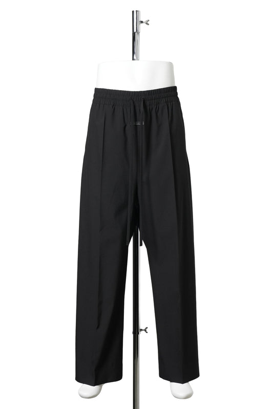 WIDE LEG DRAWSTRING PANTS / 001:BLACK