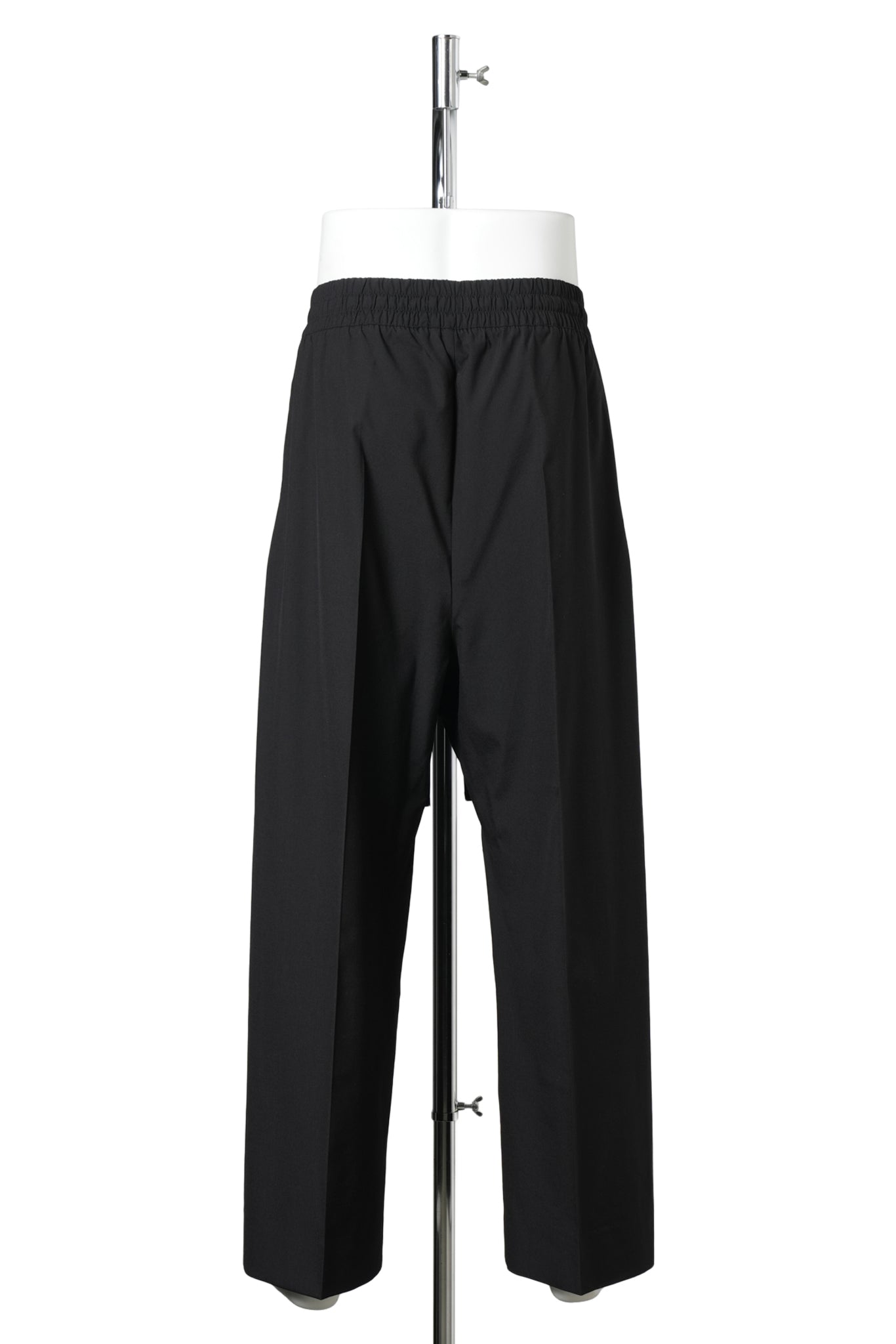 WIDE LEG DRAWSTRING PANTS / 001:BLACK