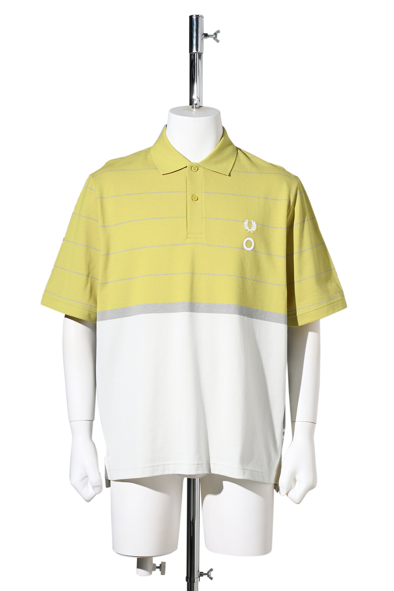 CGｰHALF AND HALF POLO SHIRT / 78A:UNIFORM OFF-WHITE