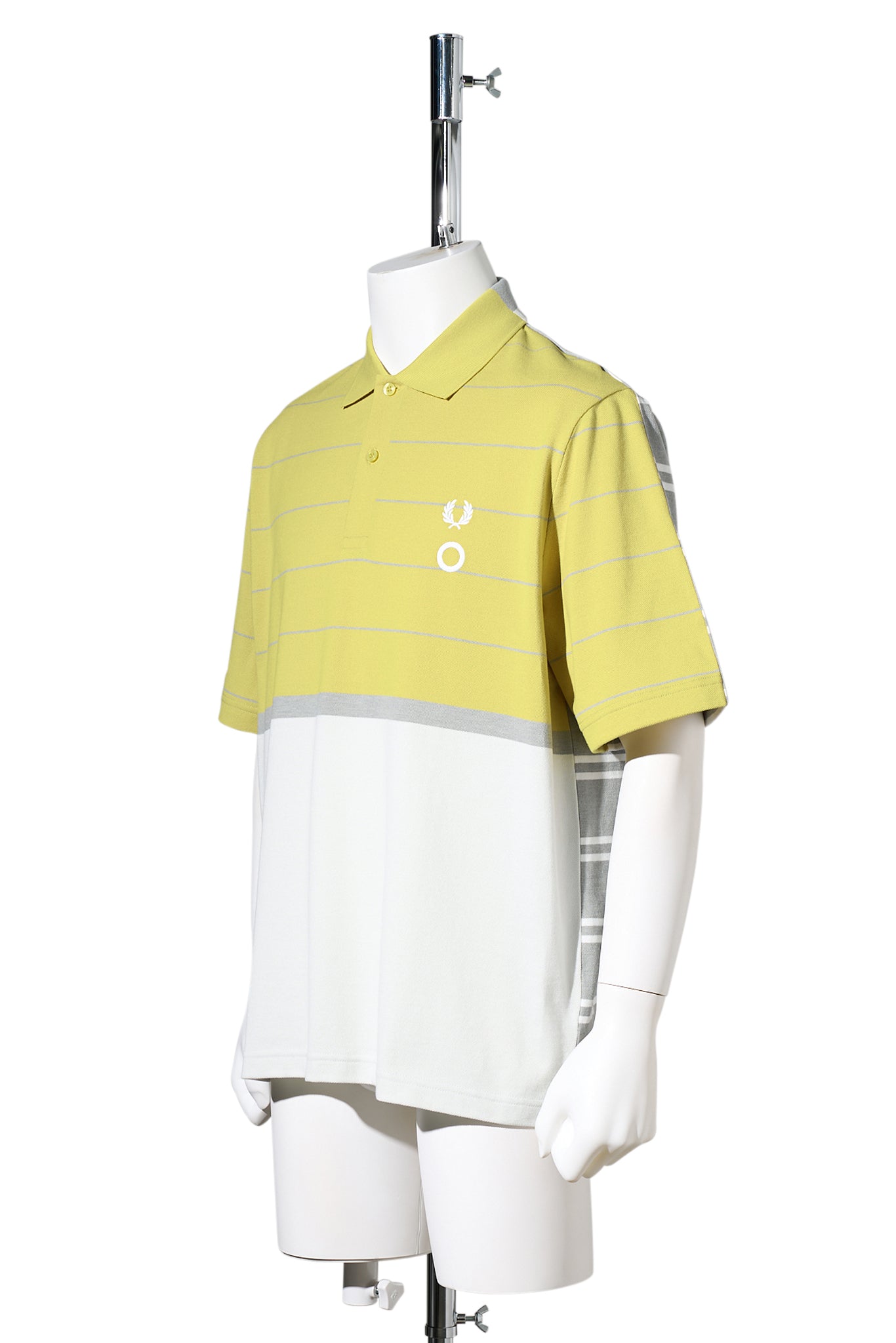 CGｰHALF AND HALF POLO SHIRT / 78A:UNIFORM OFF-WHITE