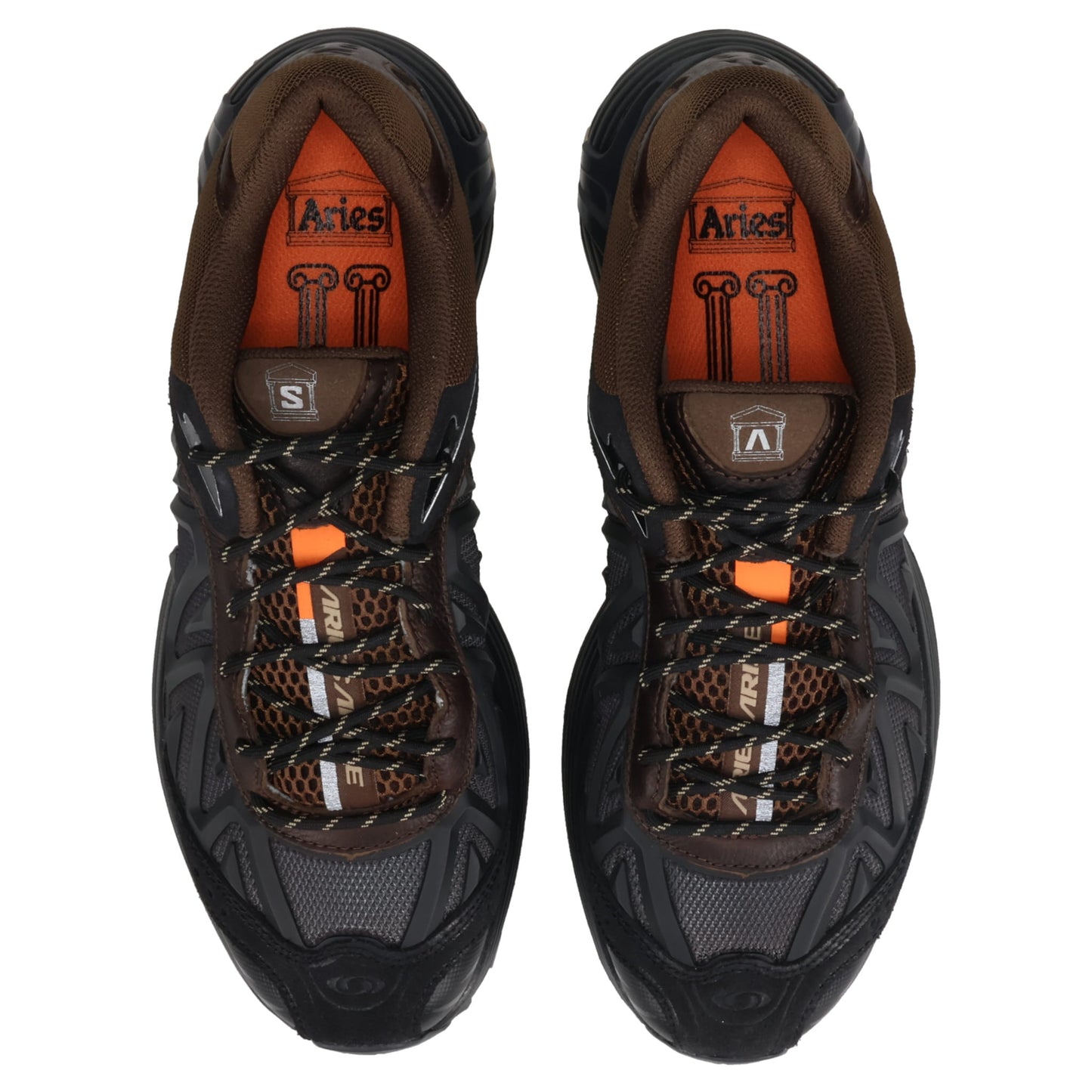 SALOMON x Aries FOOTWEAR XT WHISPER ARIES / BLACK/EARTH BROWN/ASPHALT