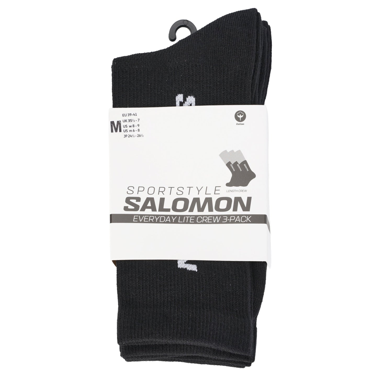 EVERYDAY LITE CREW 3-PACK / BLACK