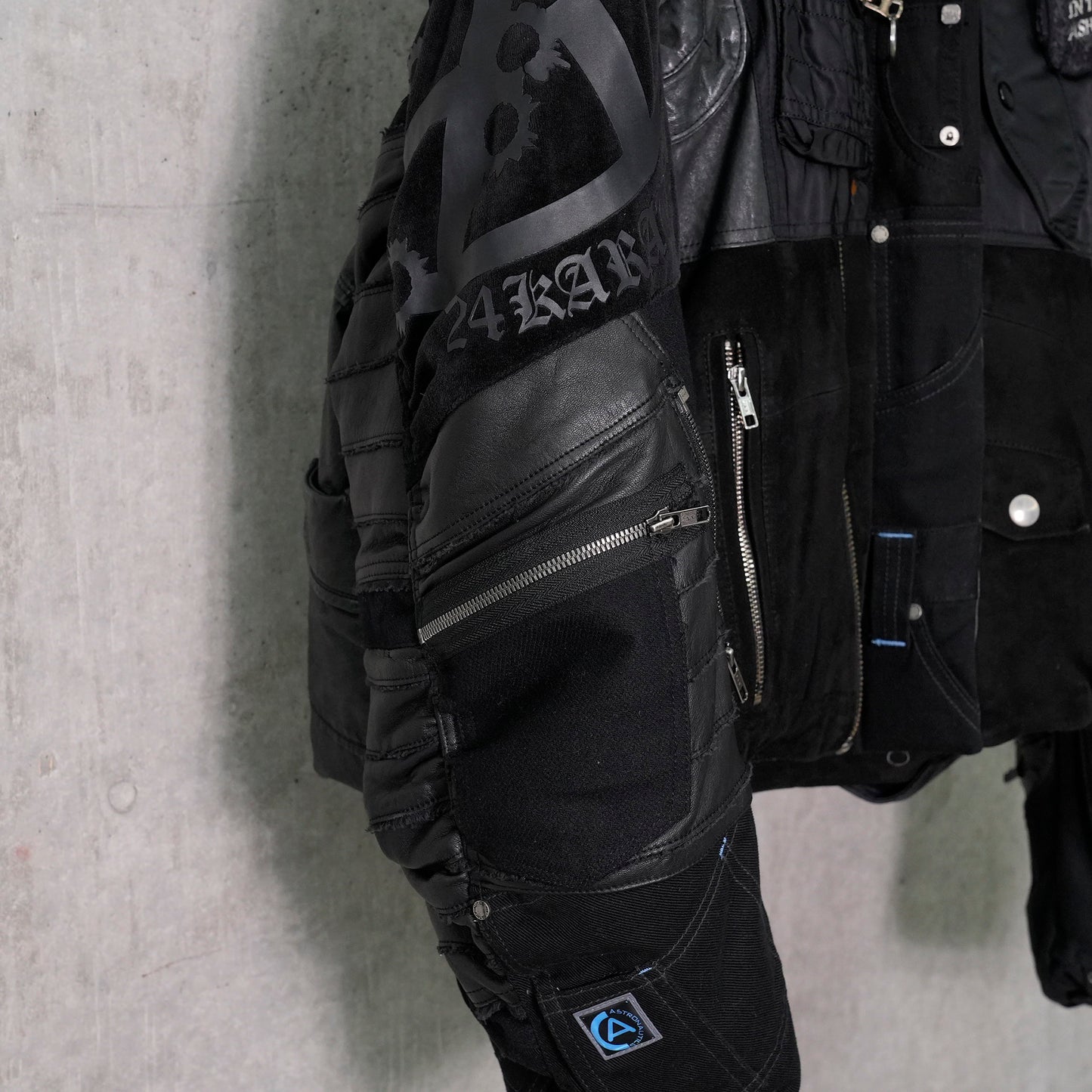 POLYESTER PADDED JACKET / 023/BLACK