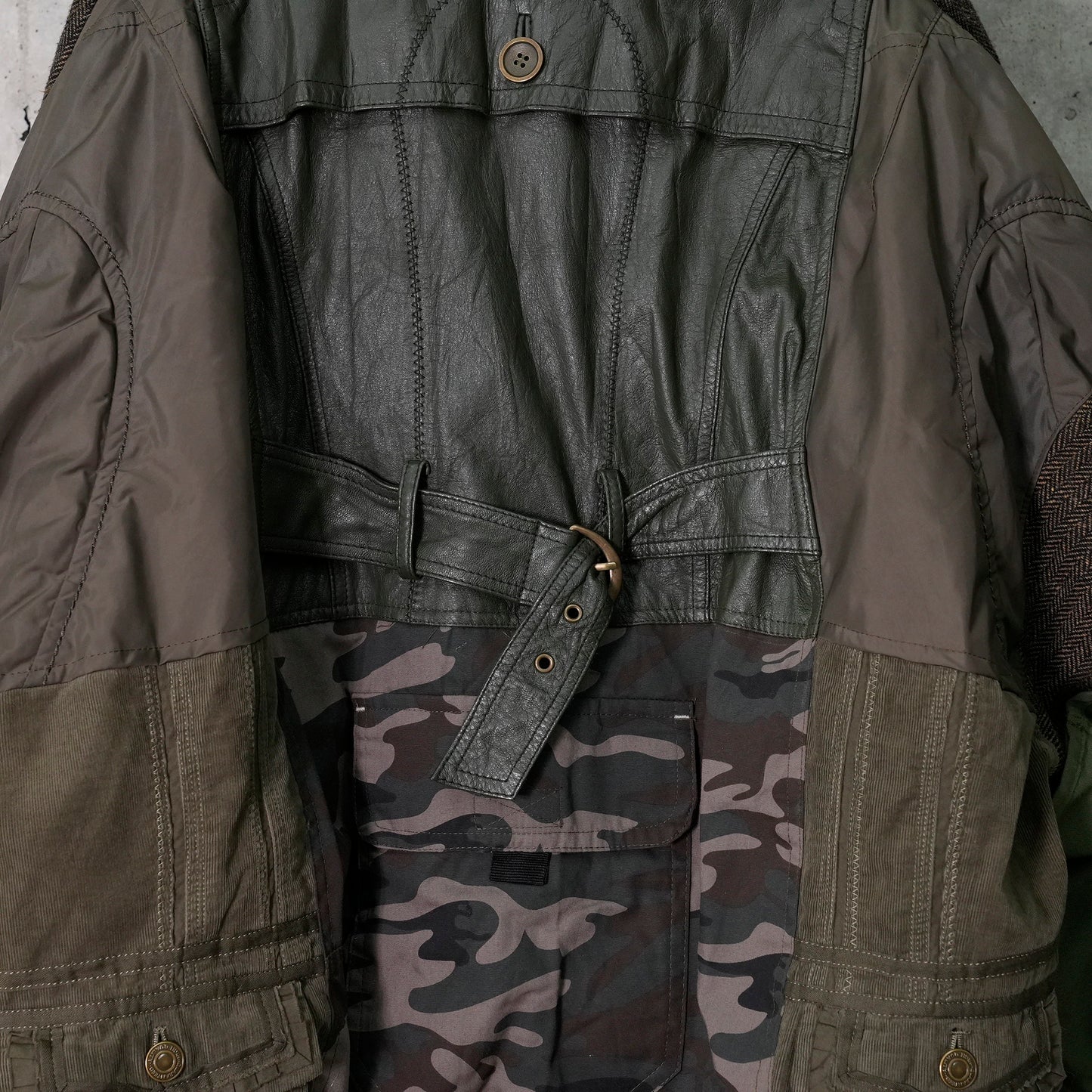 WOOL PADDED JACKET / 047/KHAKI