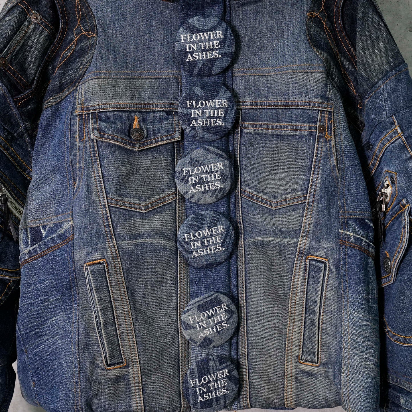 DENIM PADDED JACKET / 048/BLUE