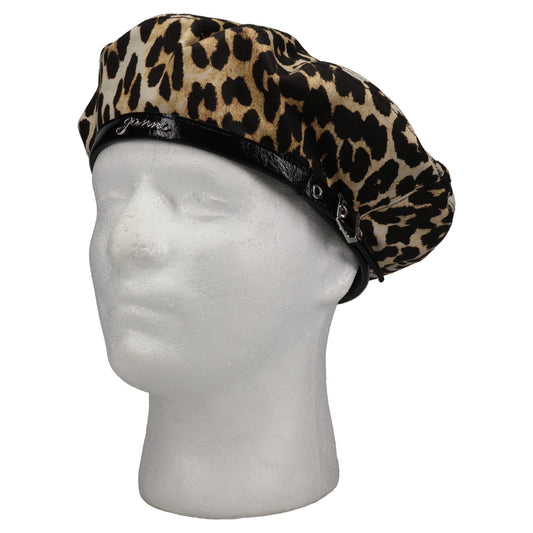 WOVEN BERET COTTON / LEOPARD