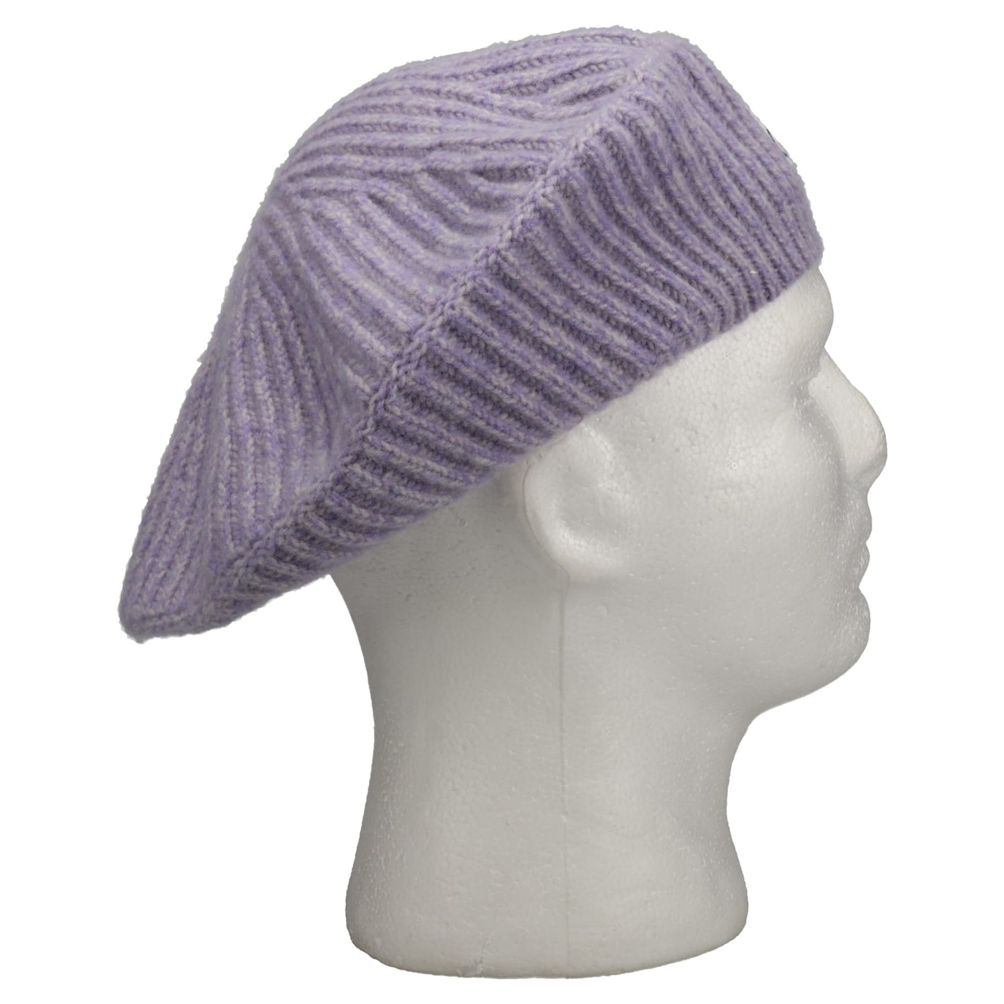 STRUCTURED RIB BERET / LAVENDERB