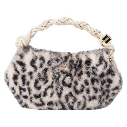 GANNI BOU BAG MINI FUR PRINT / LEOPARD