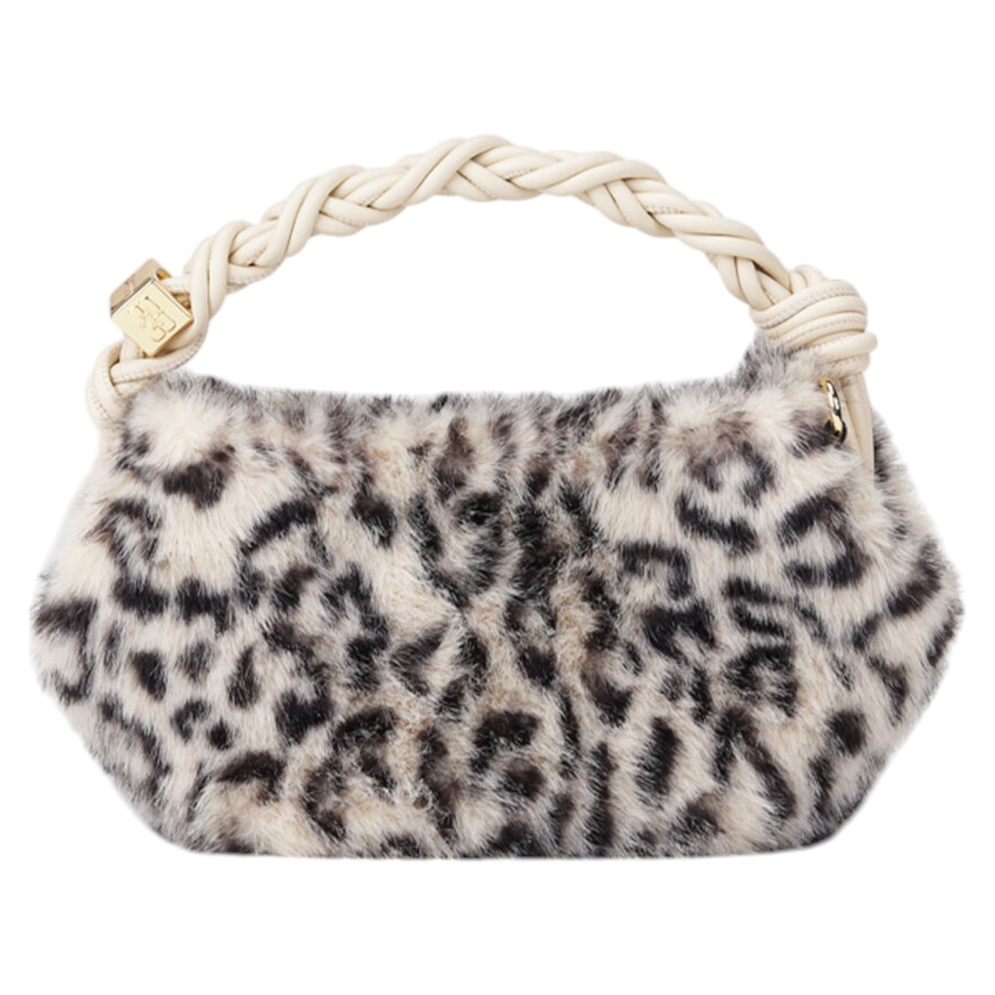 GANNI BOU BAG MINI FUR PRINT / LEOPARD