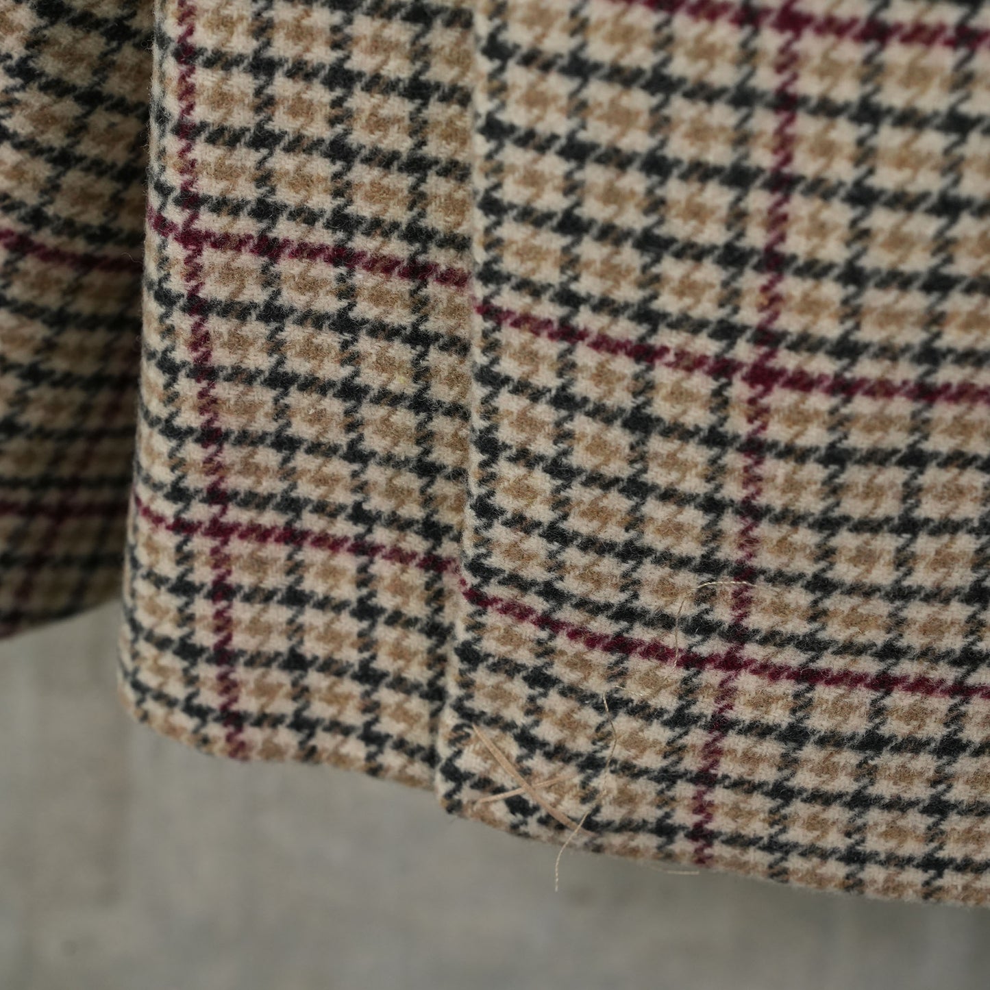 CHECK WOOL MIX BOXY BLAZER / 177:TIGER'S EYE